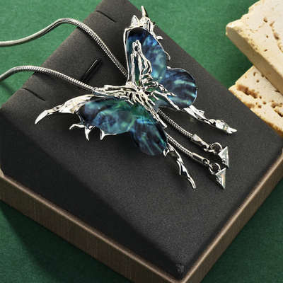 Adjustable Butterfly Tassel Necklace