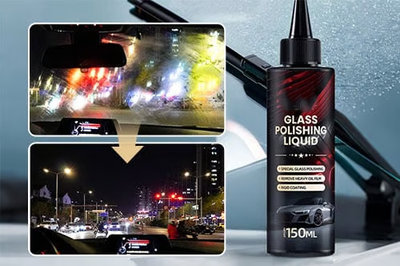 Car glass cleaner - anti-fog and oil-resistant