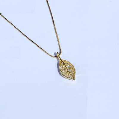 Golden branch natural stone necklace