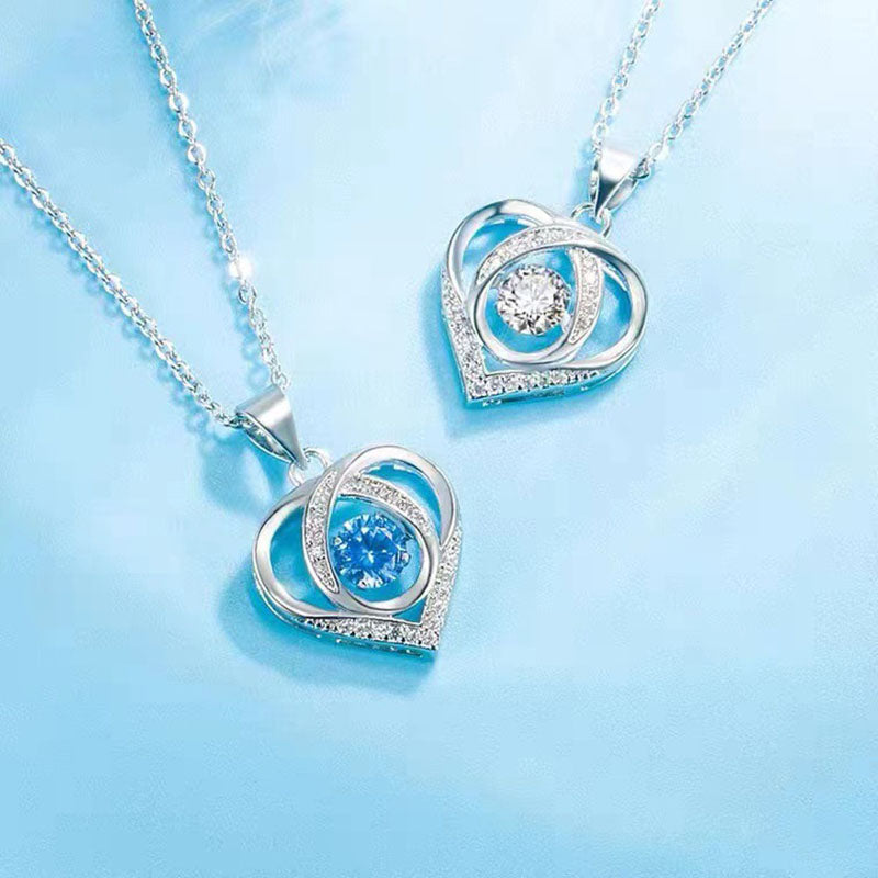 Beating Heart Natural Crystal Necklace