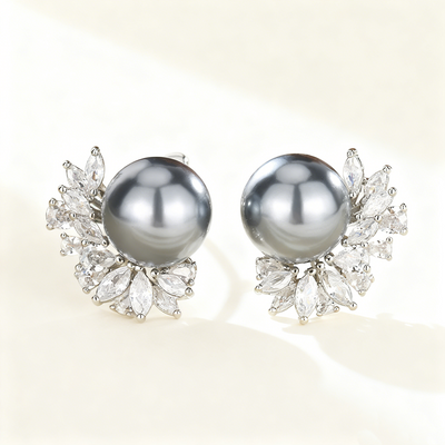 Elegant pearl earrings
