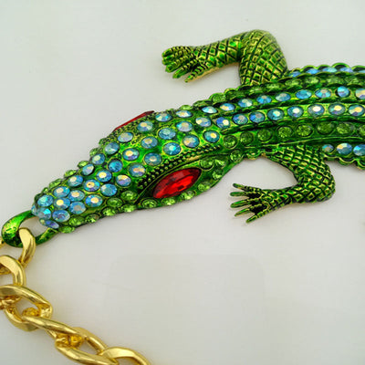 Crocodile Diamond Necklace