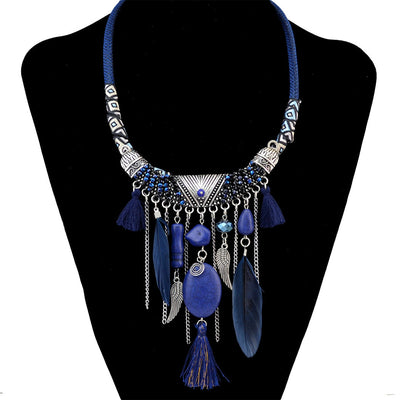 Bohemian Feather Necklace