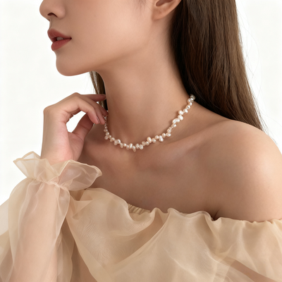 Irregular Pearl Necklace