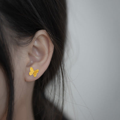 Small butterfly earrings