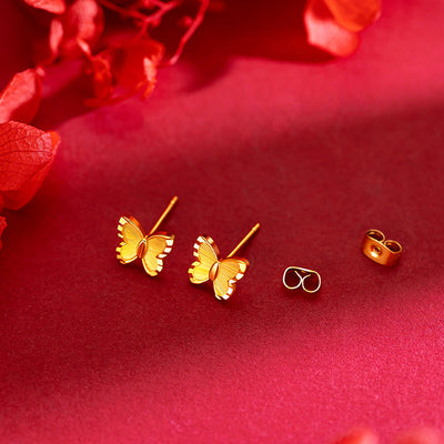 Small butterfly earrings
