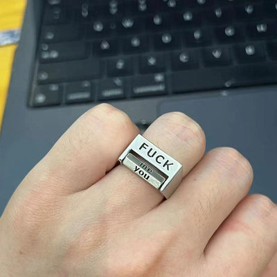 Letter rotating ring