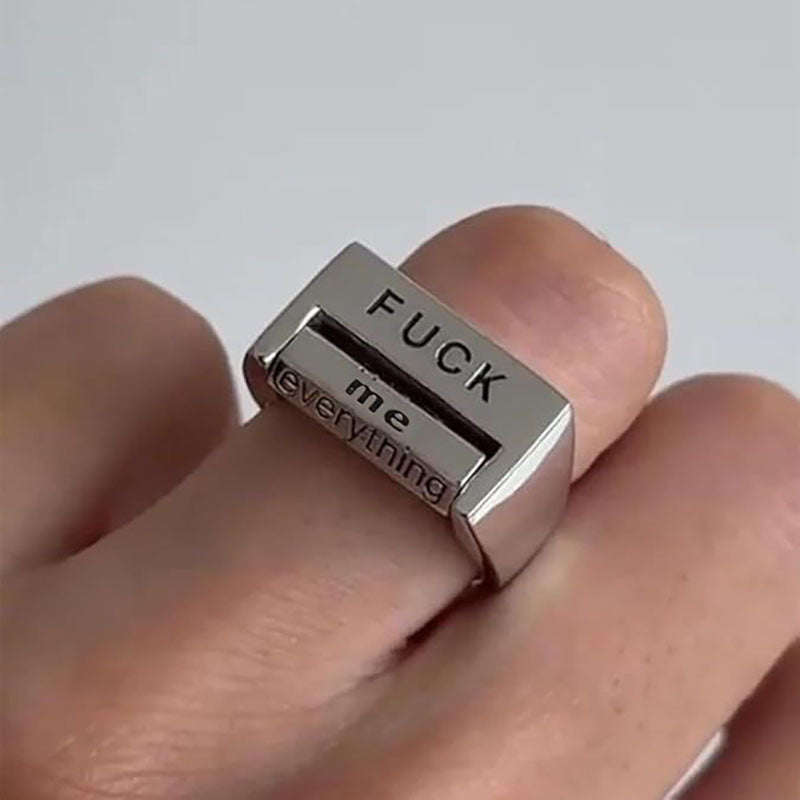Letter rotating ring
