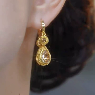 Zircon Durian Earrings
