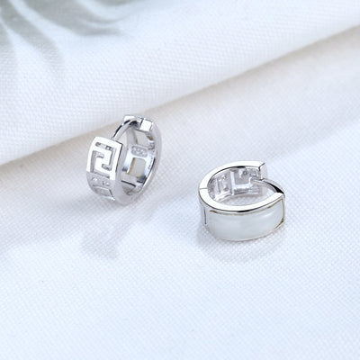 Hoop ? Agate earrings