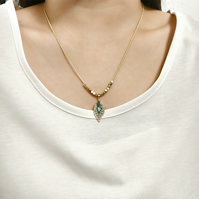 Luxury Green Leaf Necklace