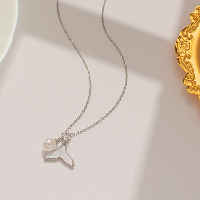 Fish tail pendant necklace or earrings