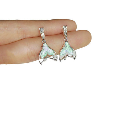 Fish tail pendant necklace or earrings