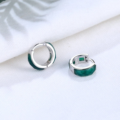 Hoop ? Agate earrings