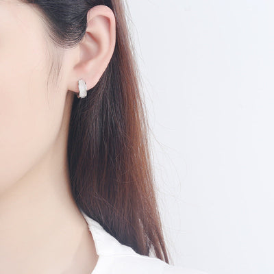 Hoop ? Agate earrings