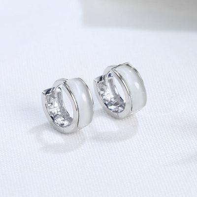 Hoop ? Agate earrings