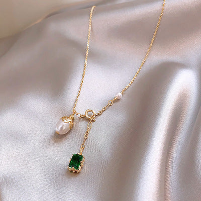 Eternity & Charm Pearl Necklace