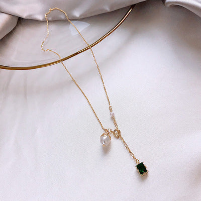 Eternity & Charm Pearl Necklace