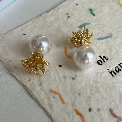 Fireworks Natural Freshwater Pearl Earrings