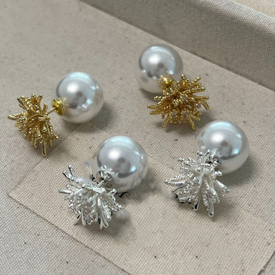 Fireworks Natural Freshwater Pearl Earrings