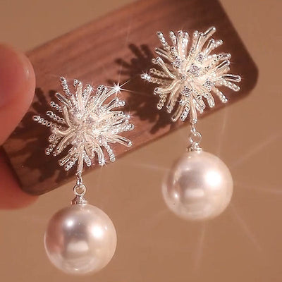 Fireworks Natural Freshwater Pearl Earrings