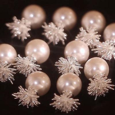 Fireworks Natural Freshwater Pearl Earrings