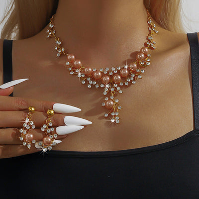 Shining Natural Freshwater Pearl Bracelet Necklace