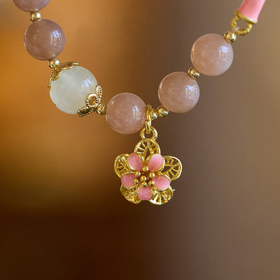 Lucky and Wealthy Natural Sunstone Bracelet