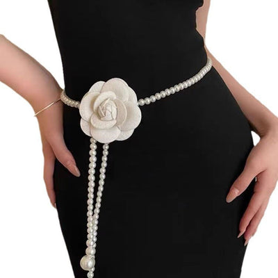 Camellia natural freshwater pearl drop necklace