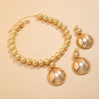Detachable Semicircular Pendant Necklace