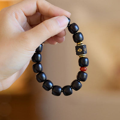 Auspicious Cloud Purple Sandalwood Bracelet