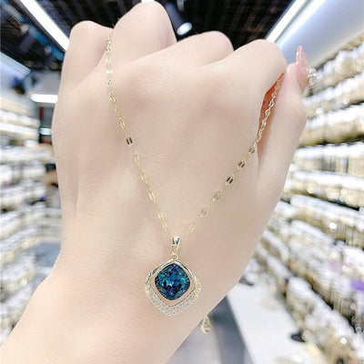 Natural Crystal Geometric Necklace