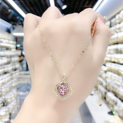 Natural Crystal Geometric Necklace
