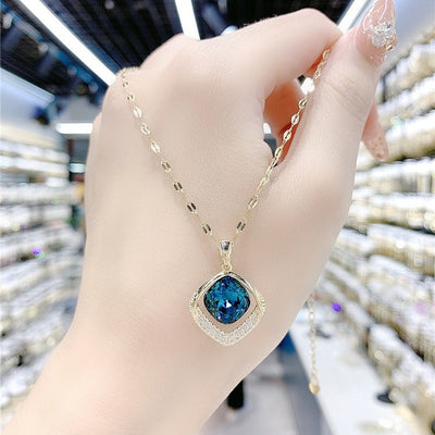 Natural Crystal Geometric Necklace