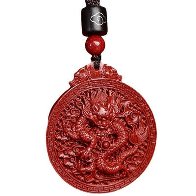 Dragon Brand Cinnabar Pendant