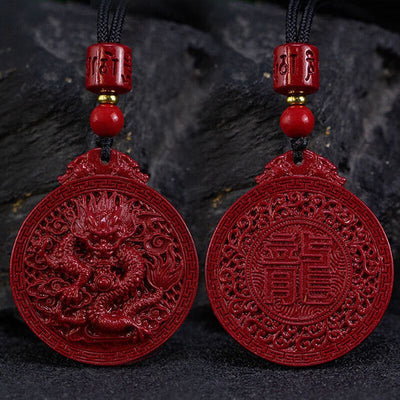 Dragon Brand Cinnabar Pendant