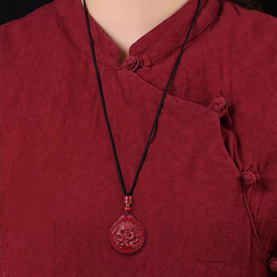 Dragon Brand Cinnabar Pendant