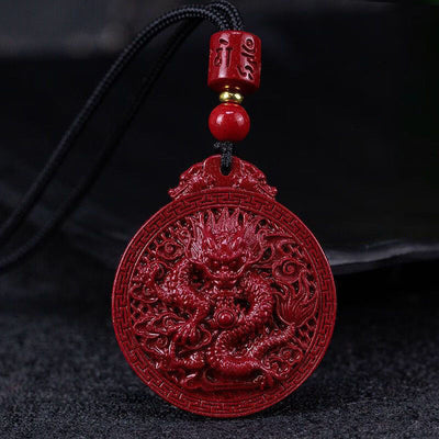 Dragon Brand Cinnabar Pendant
