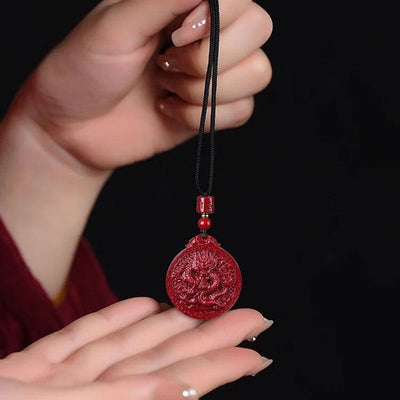 Dragon Brand Cinnabar Pendant