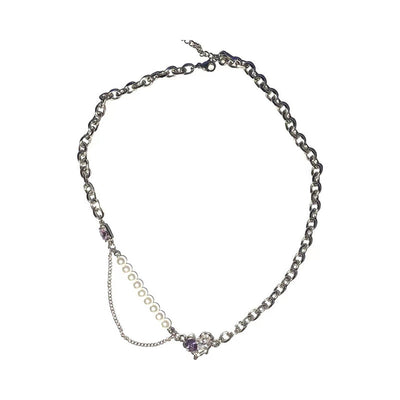 Irregular Heart Natural Freshwater Pearl Necklace