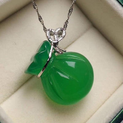 Lucky bag & Agate Necklace