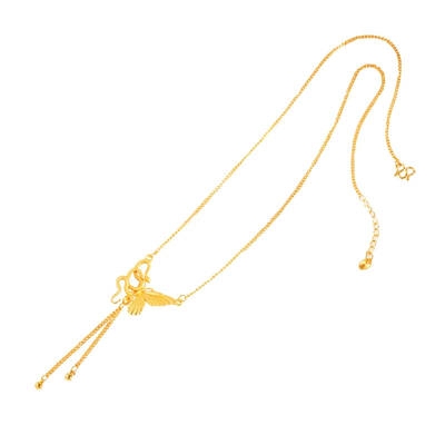 Snake and Butterfly Necklace