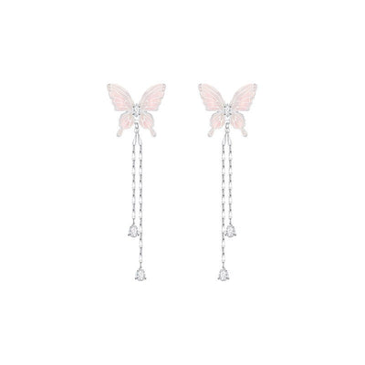 Fringed Butterfly Earrings