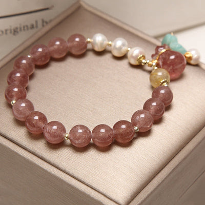 Lucky bag ? Strawberry crystal bracelet