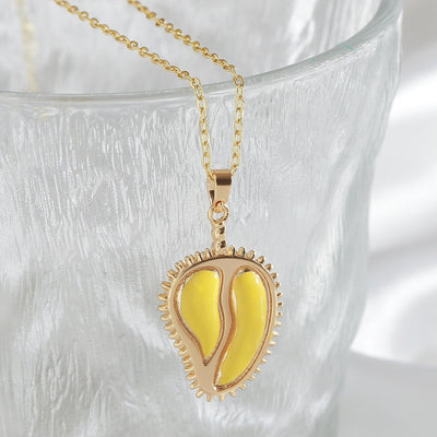 Cute durian fruit necklace