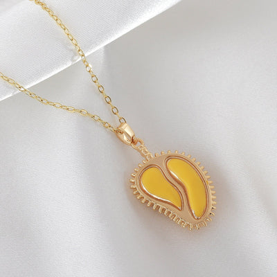 Cute durian fruit necklace