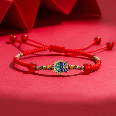 Dragon Natural Agate Braided Bracelet