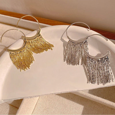 High-end Tassel Chain Earrings