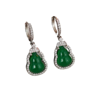 Full zirconium gourd ear buckle