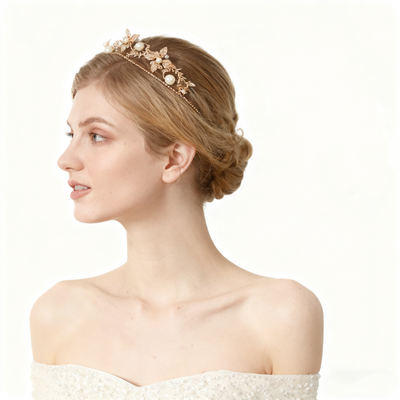 Diamond & Pearl Flower Crown
